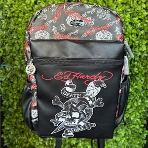 Ed Hardy Jessie Black Tattoo Graphics Backpack